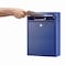 Adiroffice Large Steel Drop Box Wall-Mount Locking Mailbox, Blue ADI631-04-BLU-MK - alternate 2